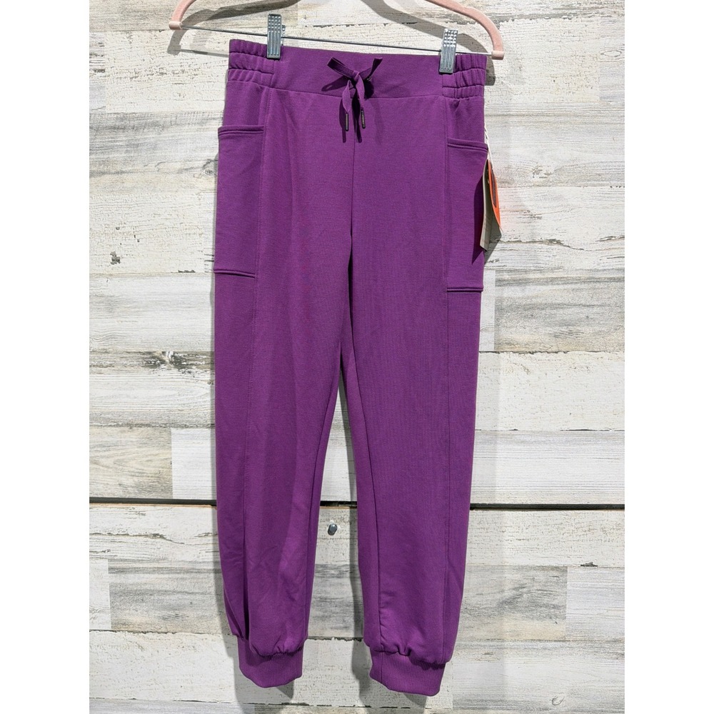 Freely Delilah Jogger Girls Medium Purple Cargo Pockets Athleisure NWT